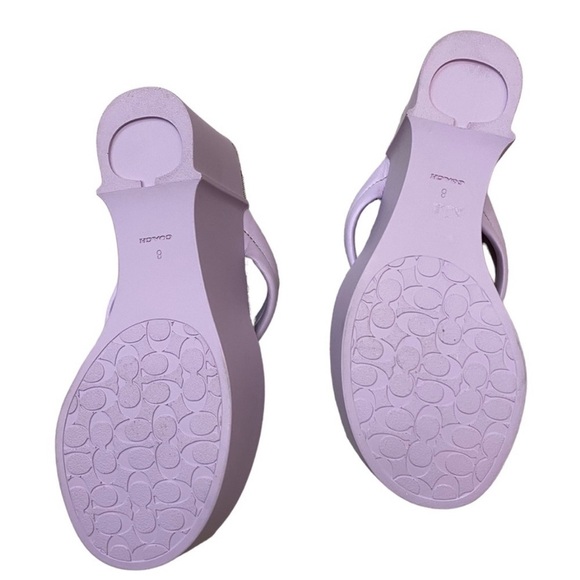 NWT Coach Franki Flip Flop in Violet Size 8 - Picture 8 of 13